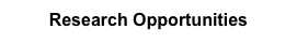 Research Opportunities